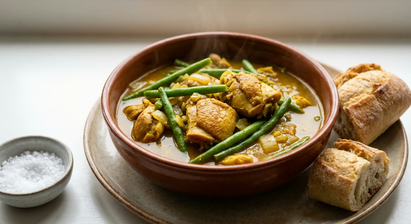 Ragoût de Poulet aux Haricots Verts
