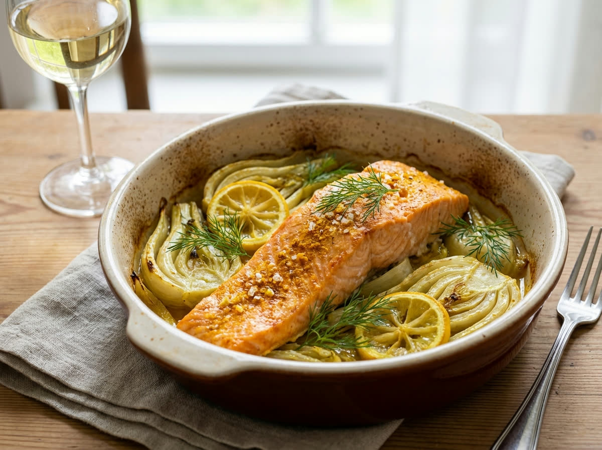 Zalm uit de Oven met Venkel