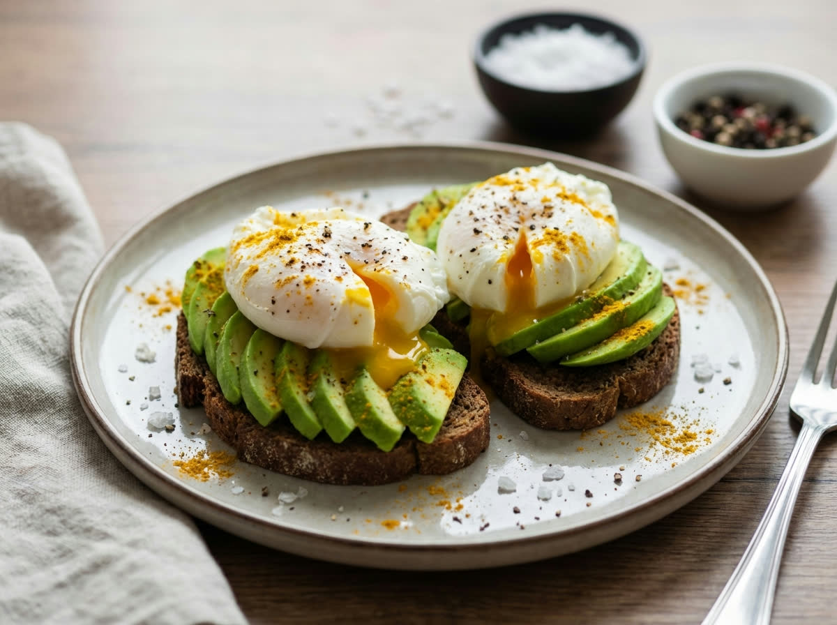 Gepocheerde Eieren met Avocado