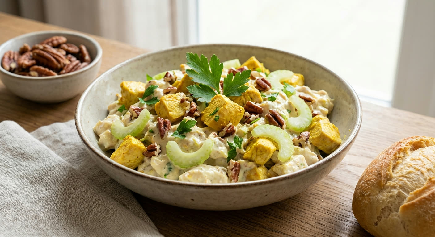 Kipsalade met Pecannoten