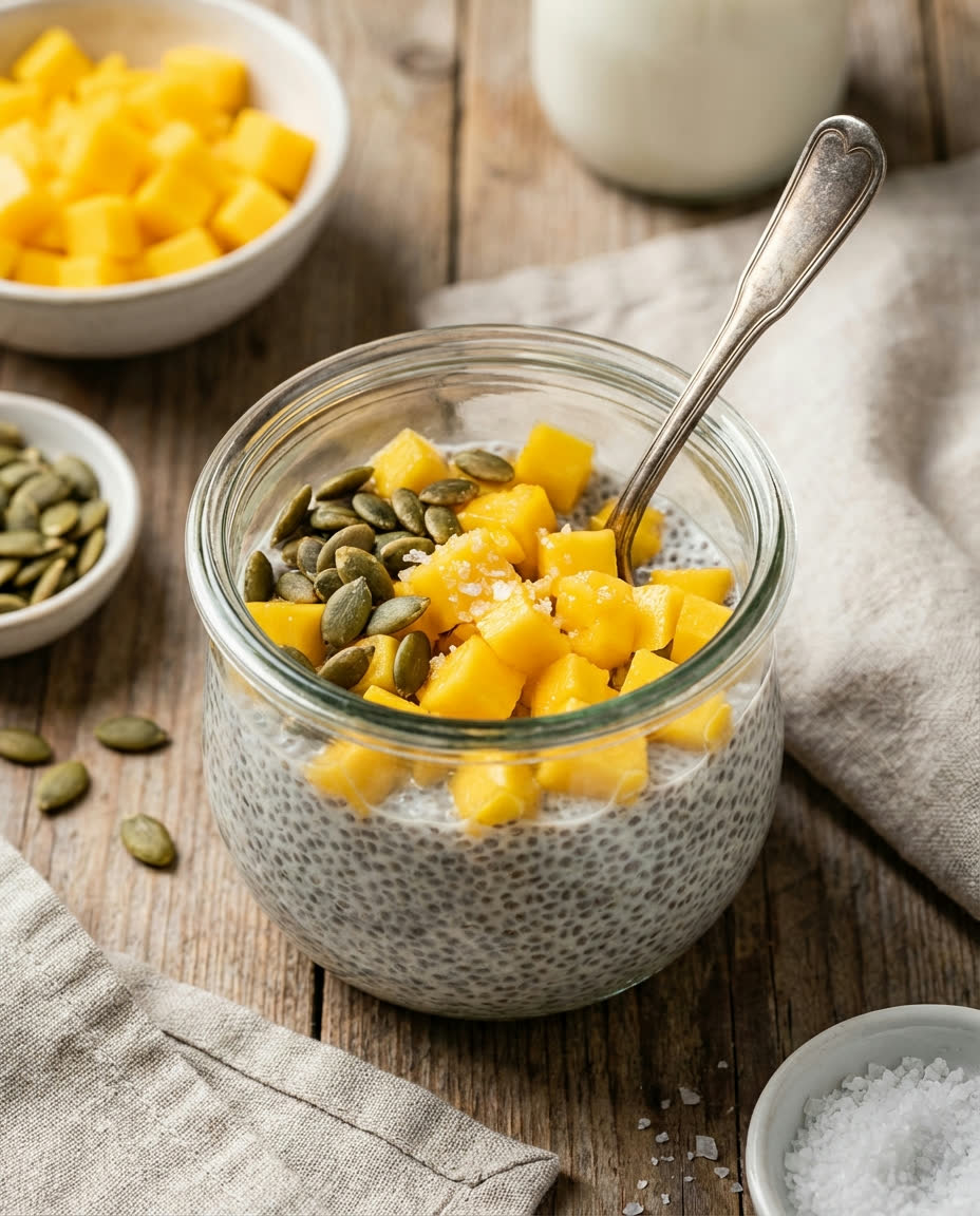 Chia Pudding met Mango