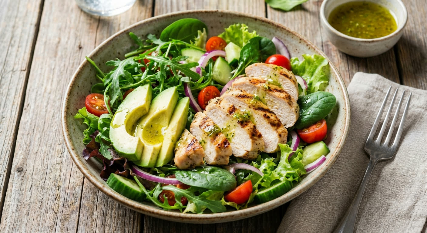 Kip-Avocado Salade