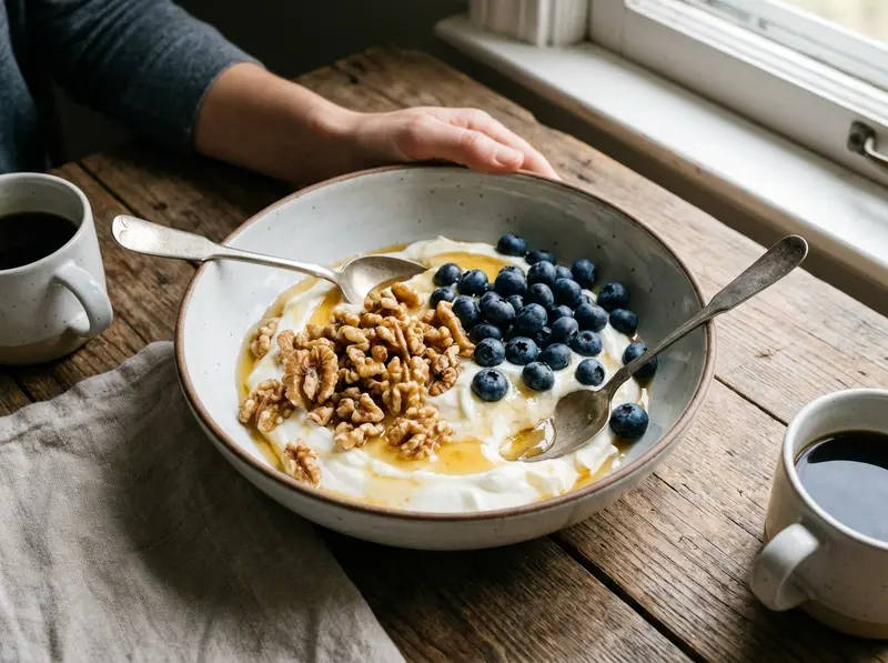 Griekse Yoghurt met Pecannoten