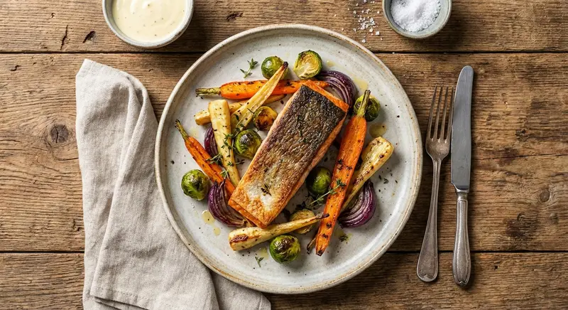 Zalmfilet met Geroosterde Groenten