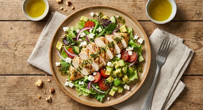 Gegrilde Kip Salade met Avocado