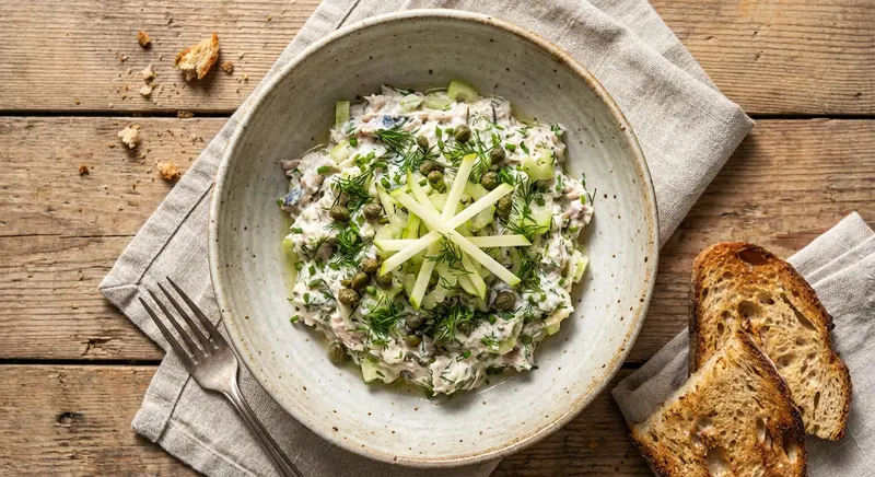 Makreelsalade met Bleekselderij