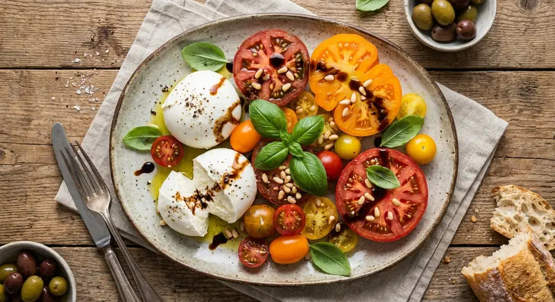 Salade met Buffelmozzarella en Tomaat