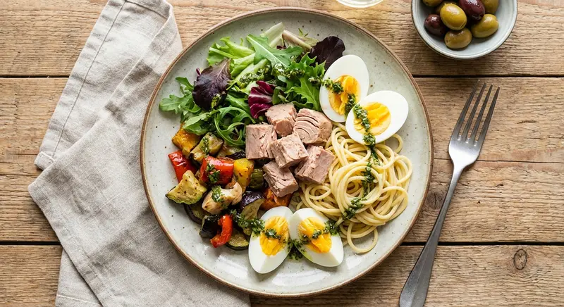 Restjes Salade met Tonijn