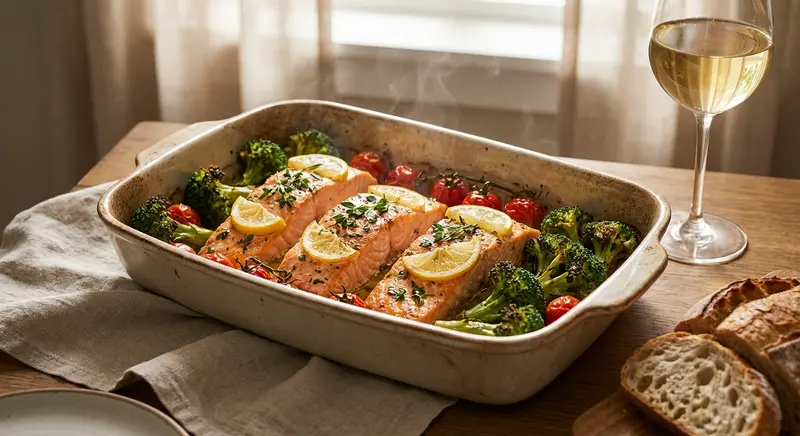 Zalm uit de Oven met Broccoli