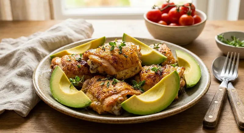 Kippendijen met Avocado