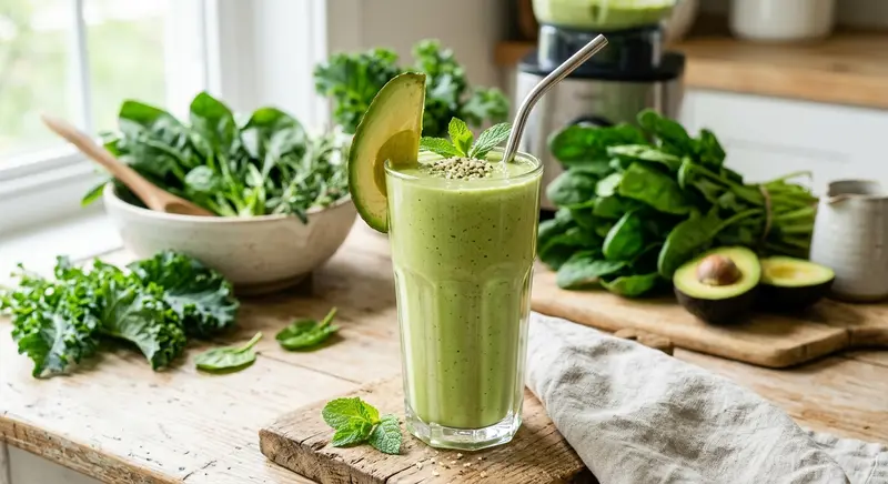 Groene Smoothie met Avocado en Collageen
