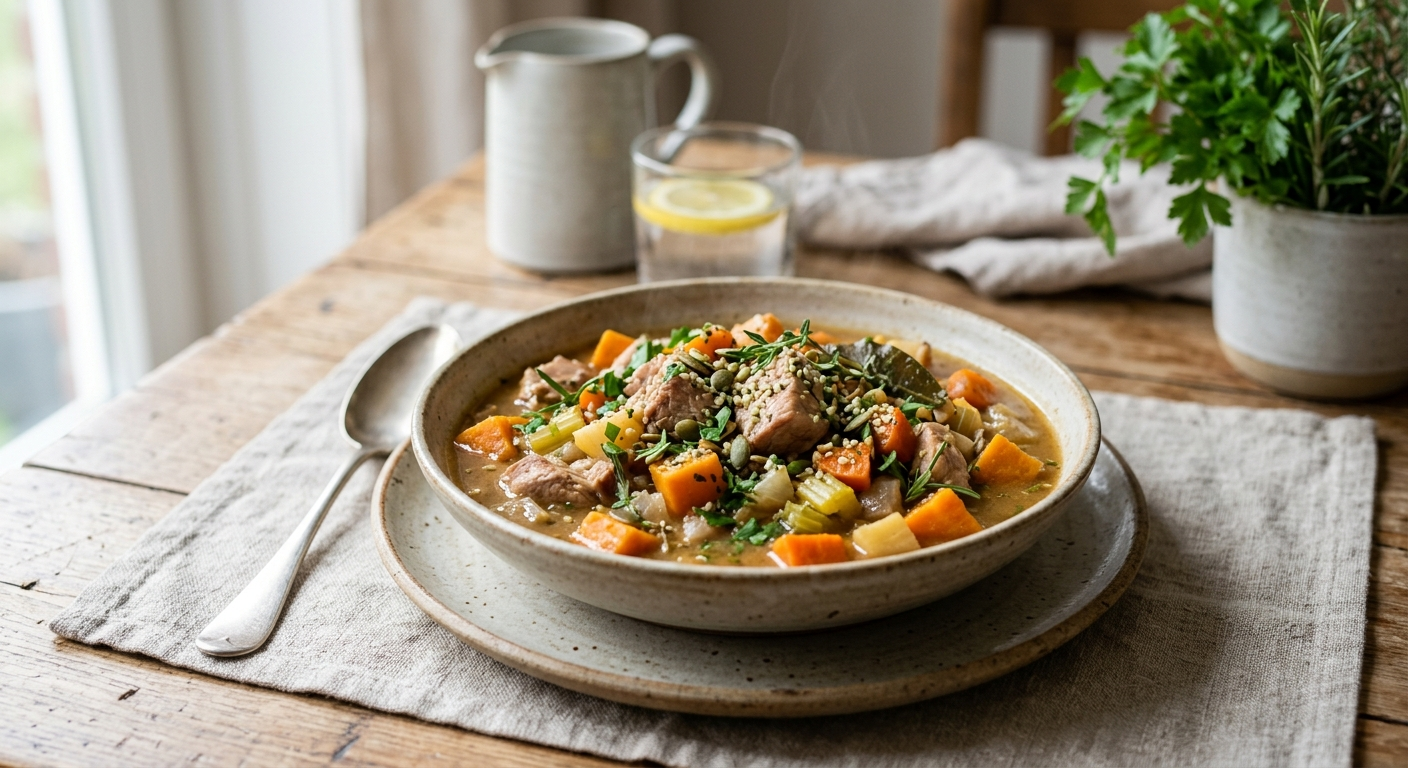 Kalkoenstoof met Zoete Aardappel