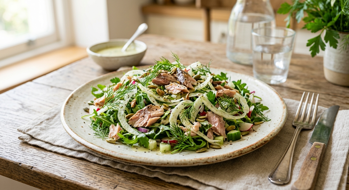 Makreelsalade met Venkel en Dille
