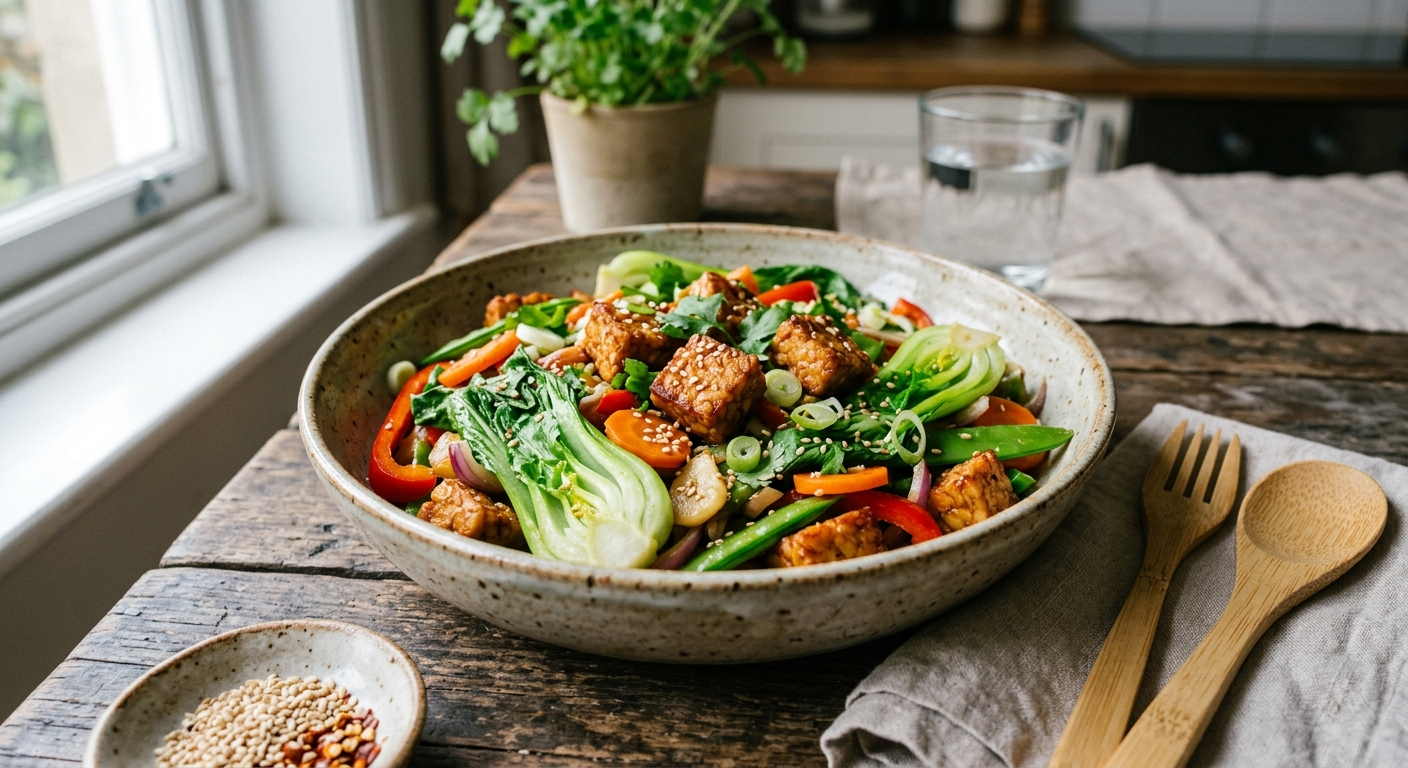 Tempeh Stir-fry met Paksoi