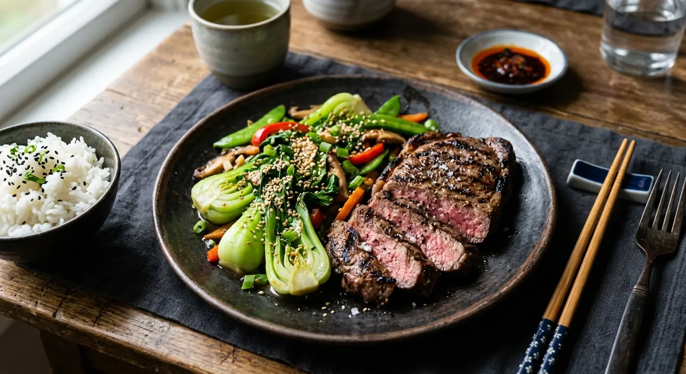 Rundersteak met paksoi