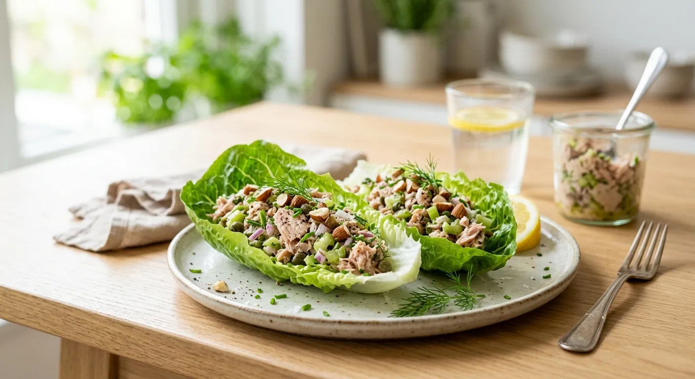 Tonijnsalade in Sla-cups