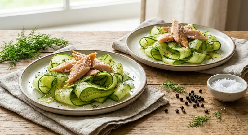 Gerookte Forel op Veldsla met Granaatappel
