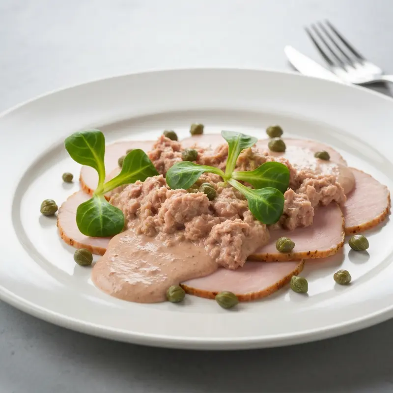 Kalkoen Vitello Tonnato met Kappertjes