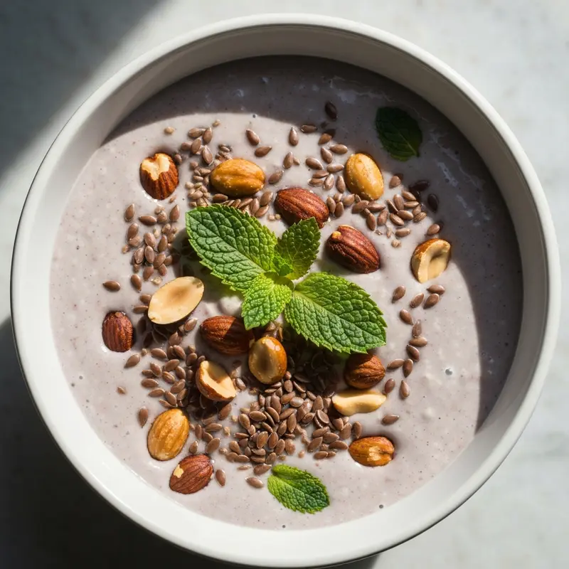 Proteïne Smoothiebowl met Geroosterde Noten